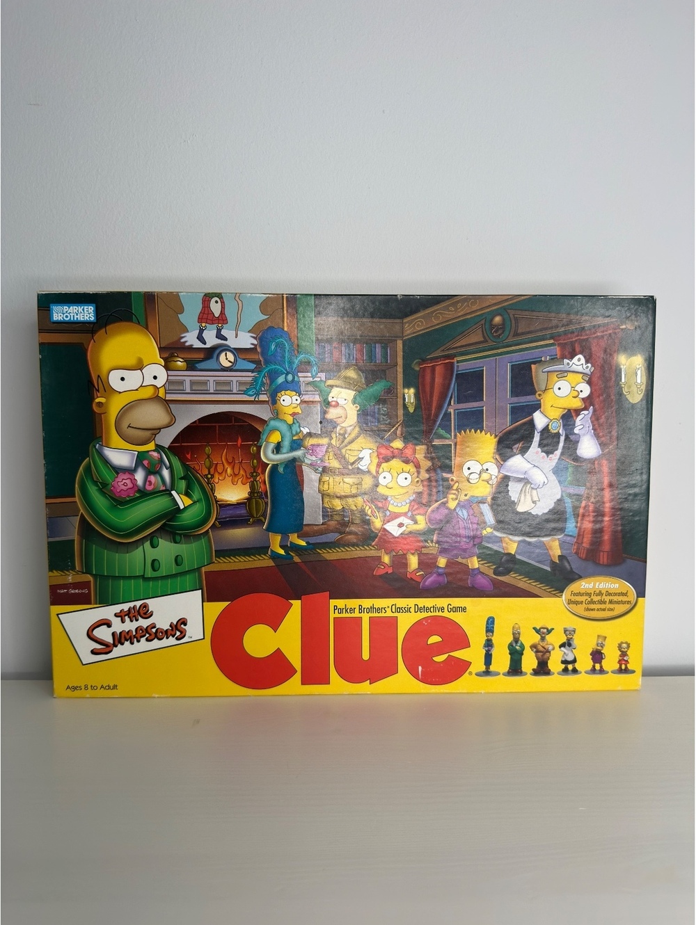 The Simpsons Clue 2nd Edition 2002 Parker Brothers Complete Board Game
